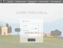 Tablet Screenshot of louer-toscane.com